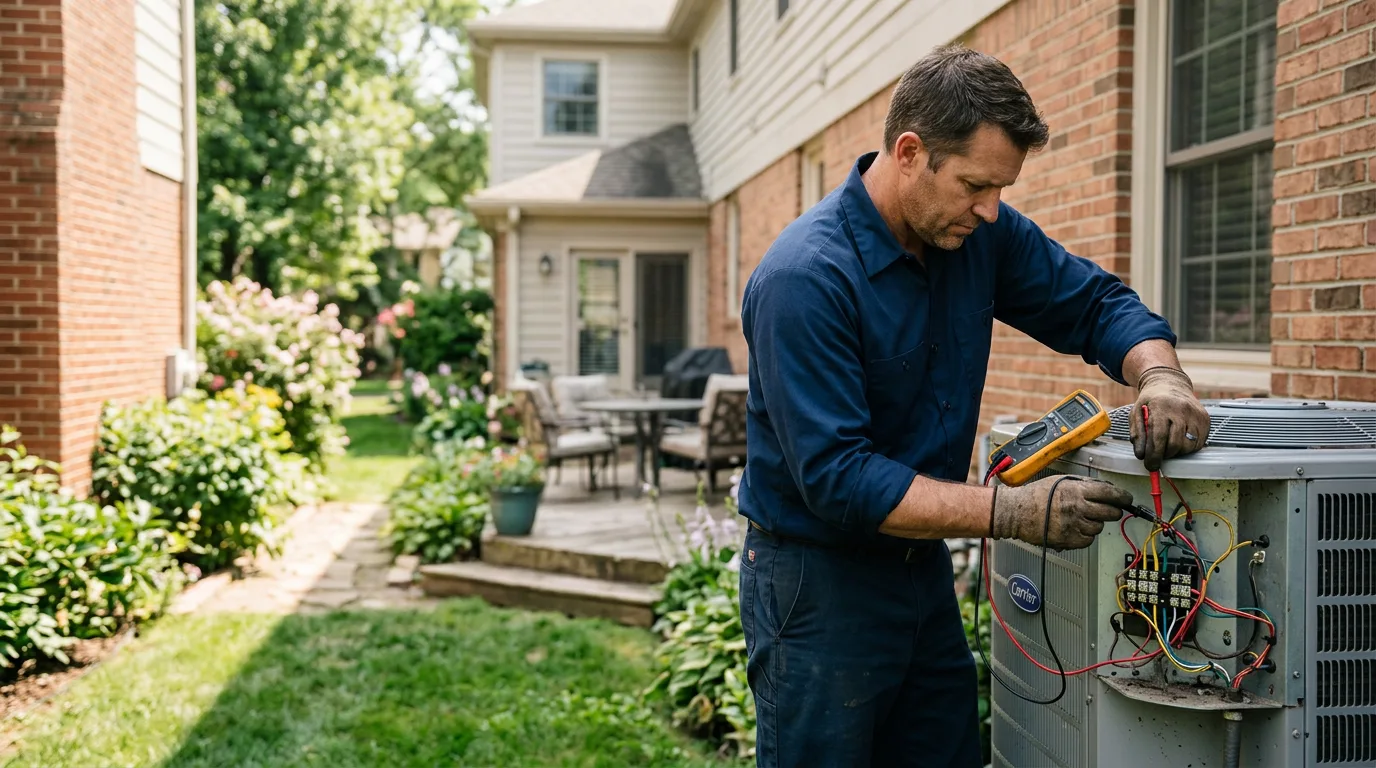 HVAC technician working near Littlerock, CA